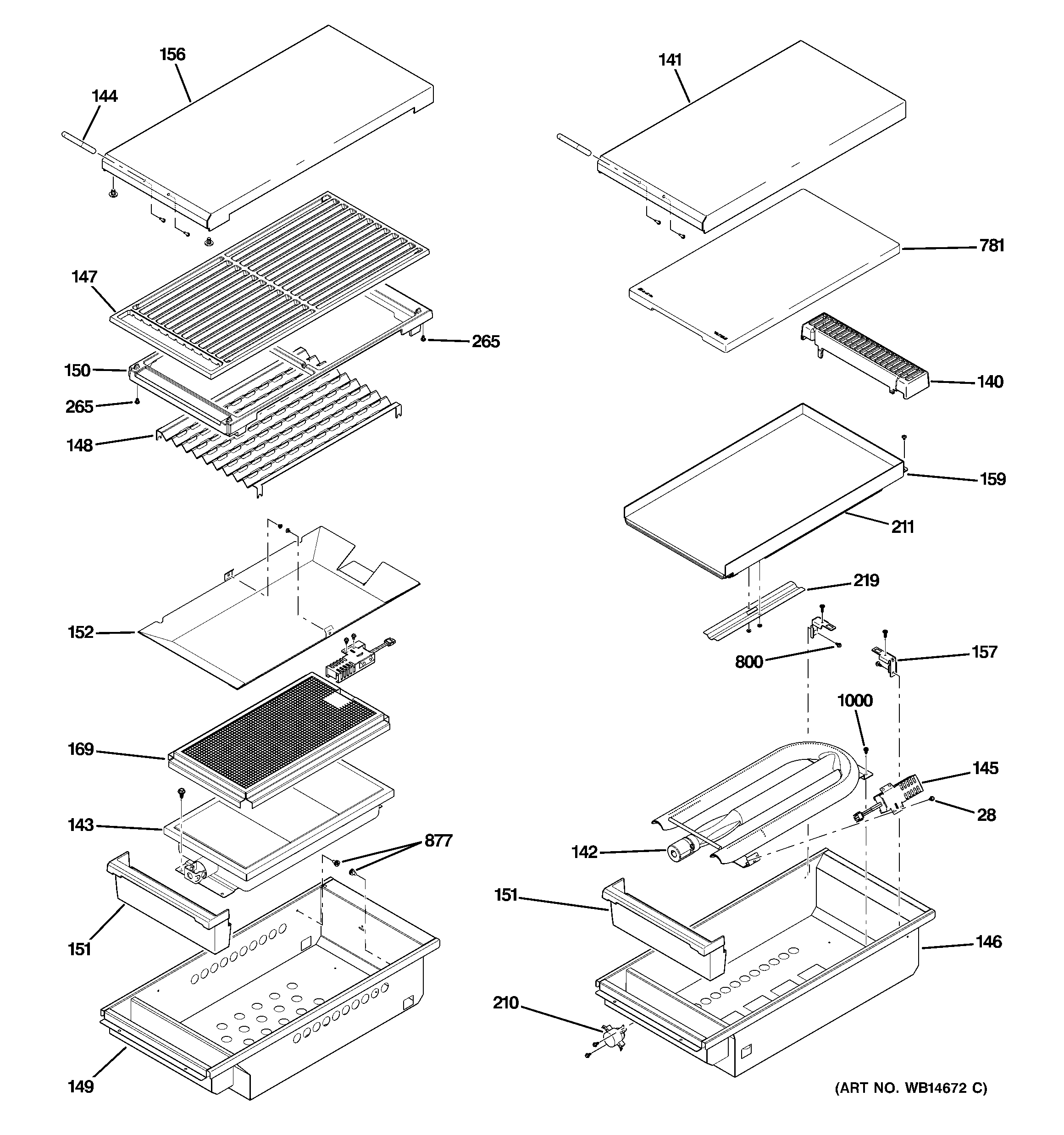 Grill & griddle assembly