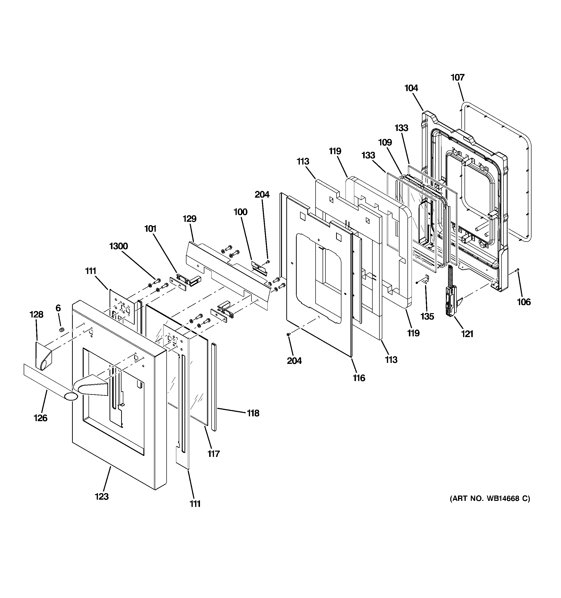 Small door assembly