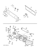 Backsplash, blower & motor assembly