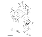 GE JGB400DEP3BB gas & burner parts diagram