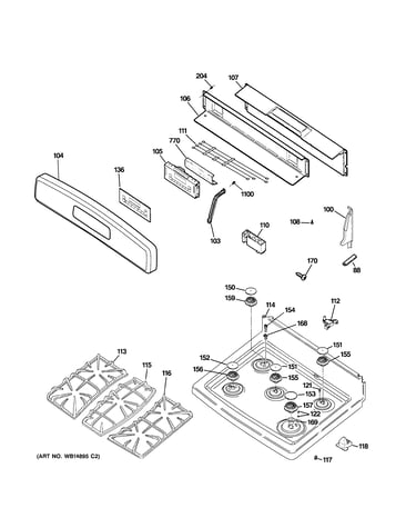 Control panel & cooktop