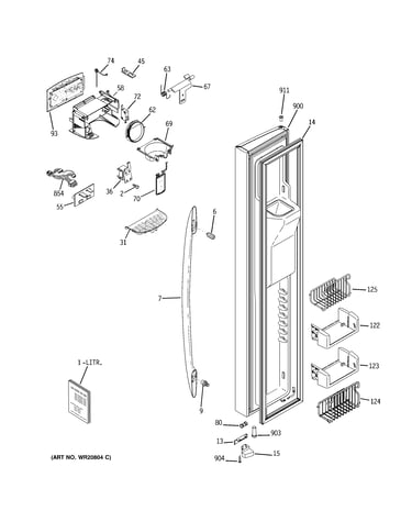 Freezer door
