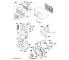 GE AJCQ09DCDW1 cabinet & components diagram
