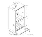 GE PDCS1NCZBLSS case parts diagram