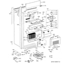 GE ZIRS360NXARH cabinet parts diagram