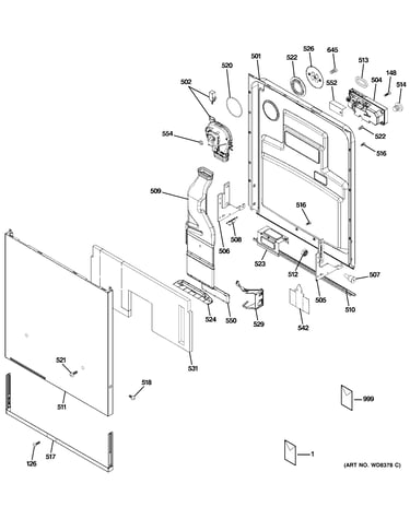 Escutcheon & door assembly