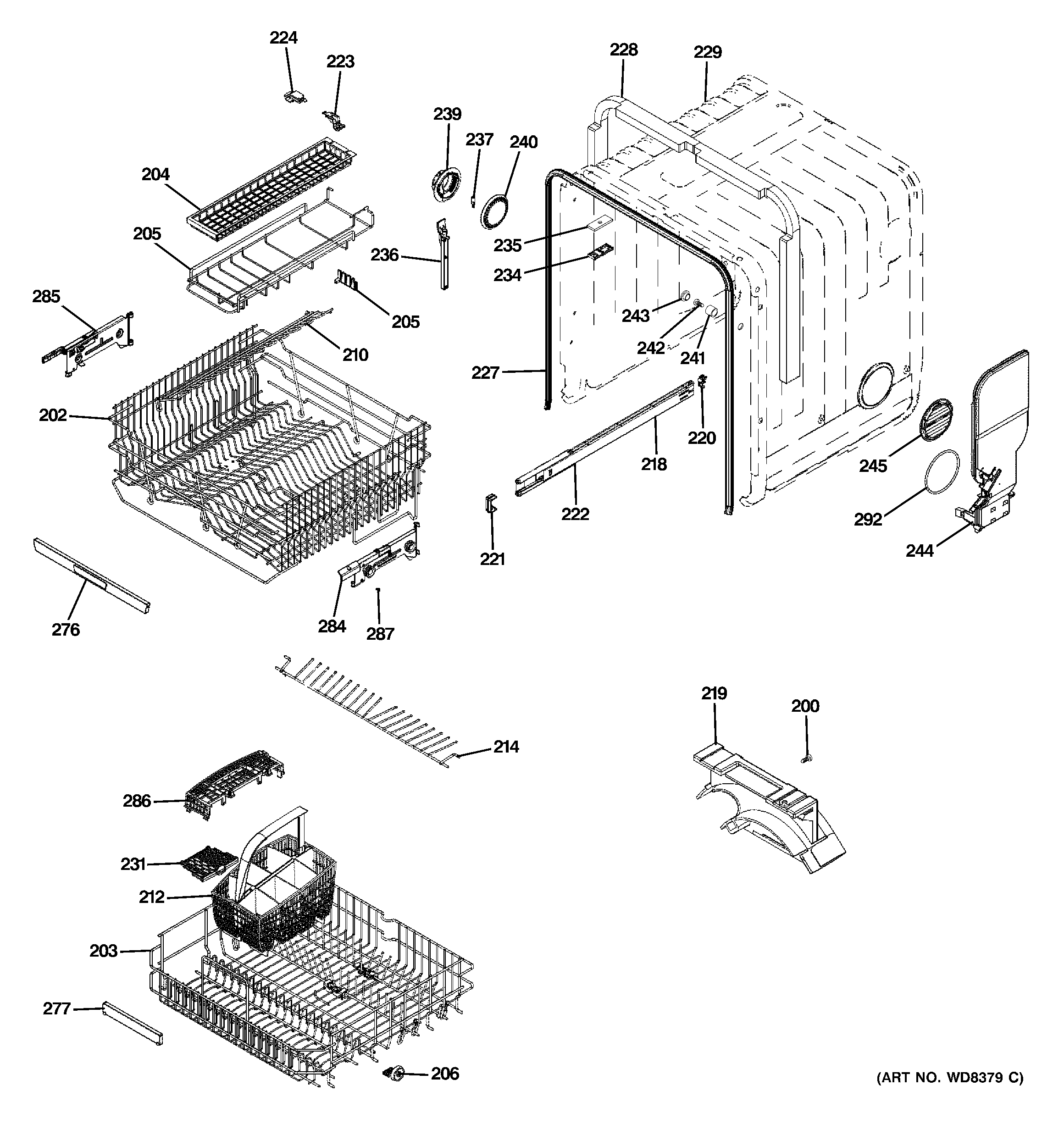 Cabinet & rack assemblies