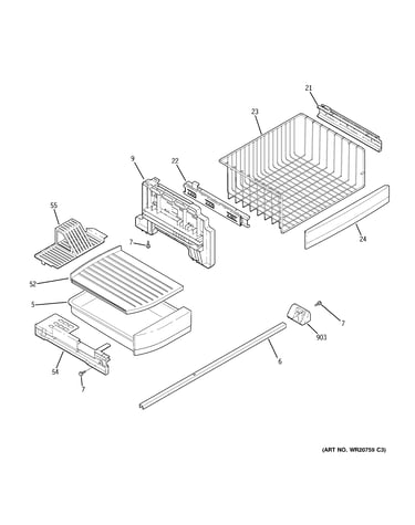 Freezer shelves