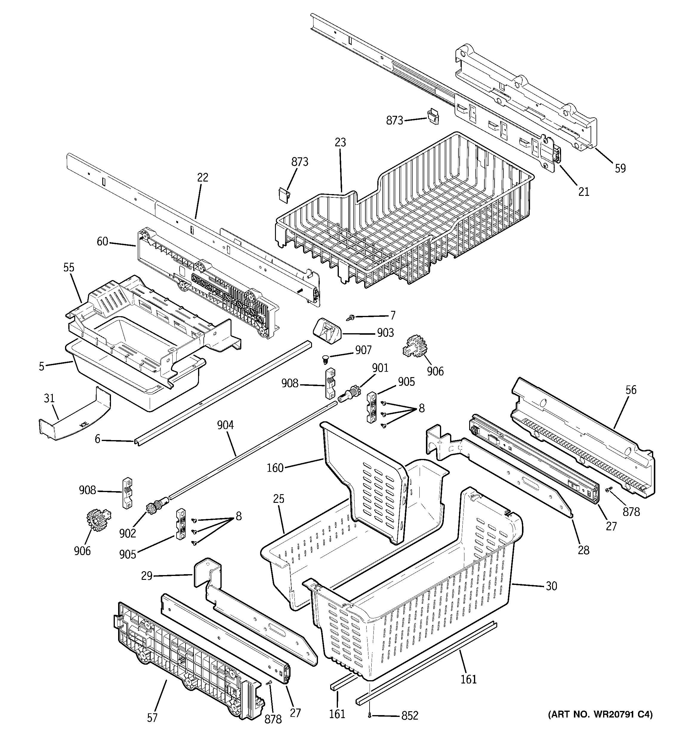 Freezer shelves