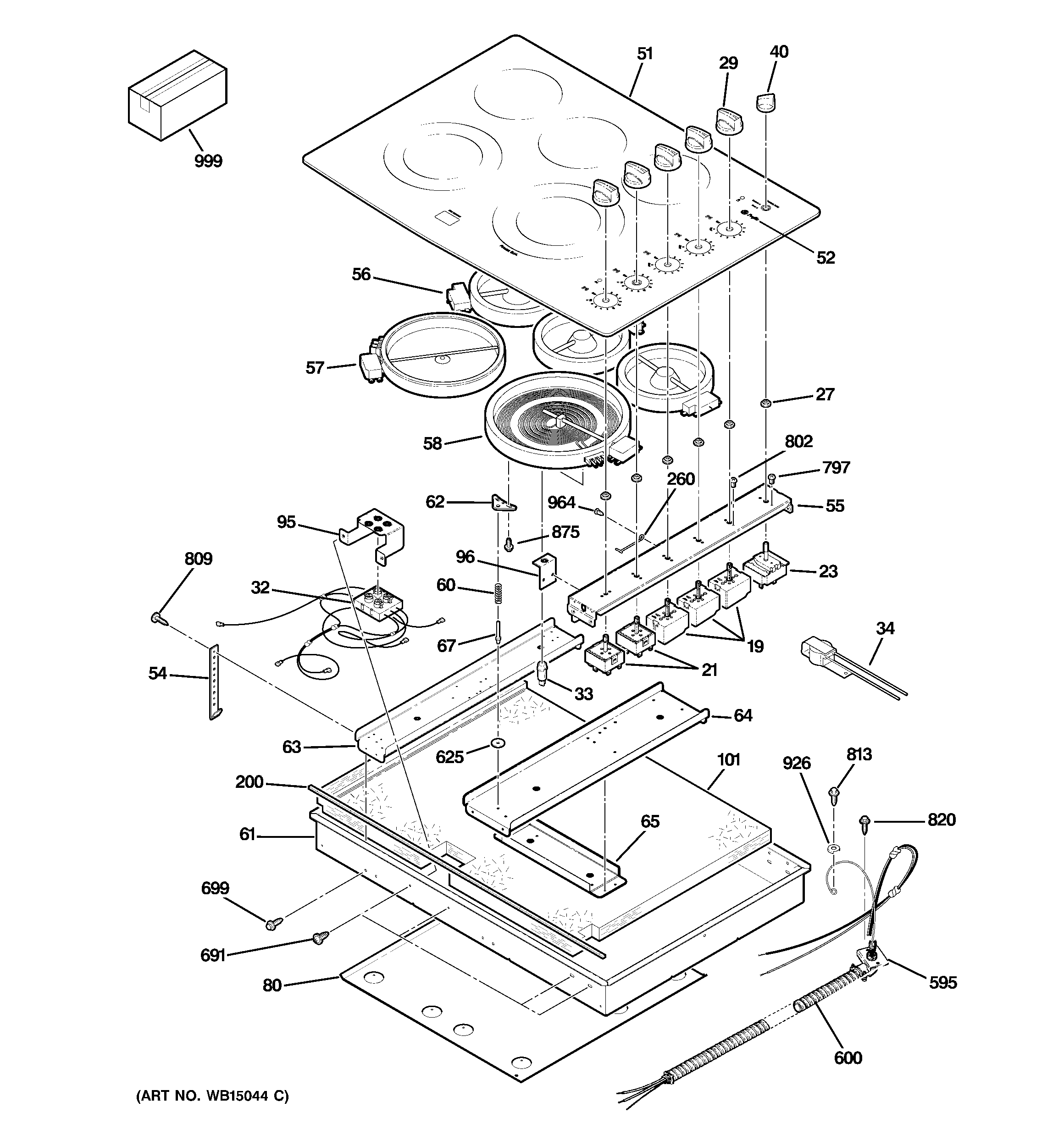 CONTROL PANEL & COOKTOP