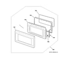 GE PEB2060DM2BB door parts diagram