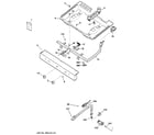 Hotpoint RGB508PEH8WH gas & burner parts diagram