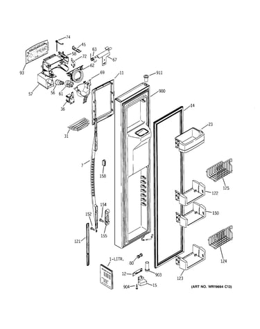 Freezer door