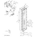 GE GSHF3KGZBCBB freezer door diagram