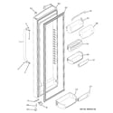 GE GSHF3KGZBCBB fresh food door diagram