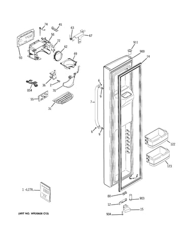 Freezer door