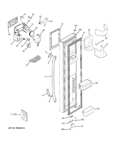Freezer door