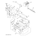 GE GSC23KGTABB ice maker & dispenser diagram