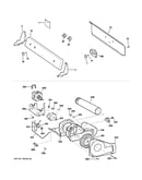 Backsplash, blower & motor assembly