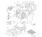 GE JB670DP2BB body parts diagram