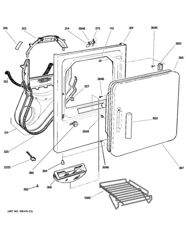 Front panel & door