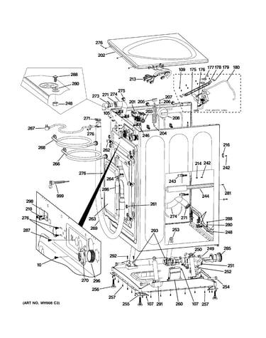 Cabinet & top panel