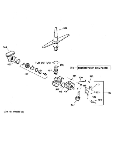 Motor-pump mechanism
