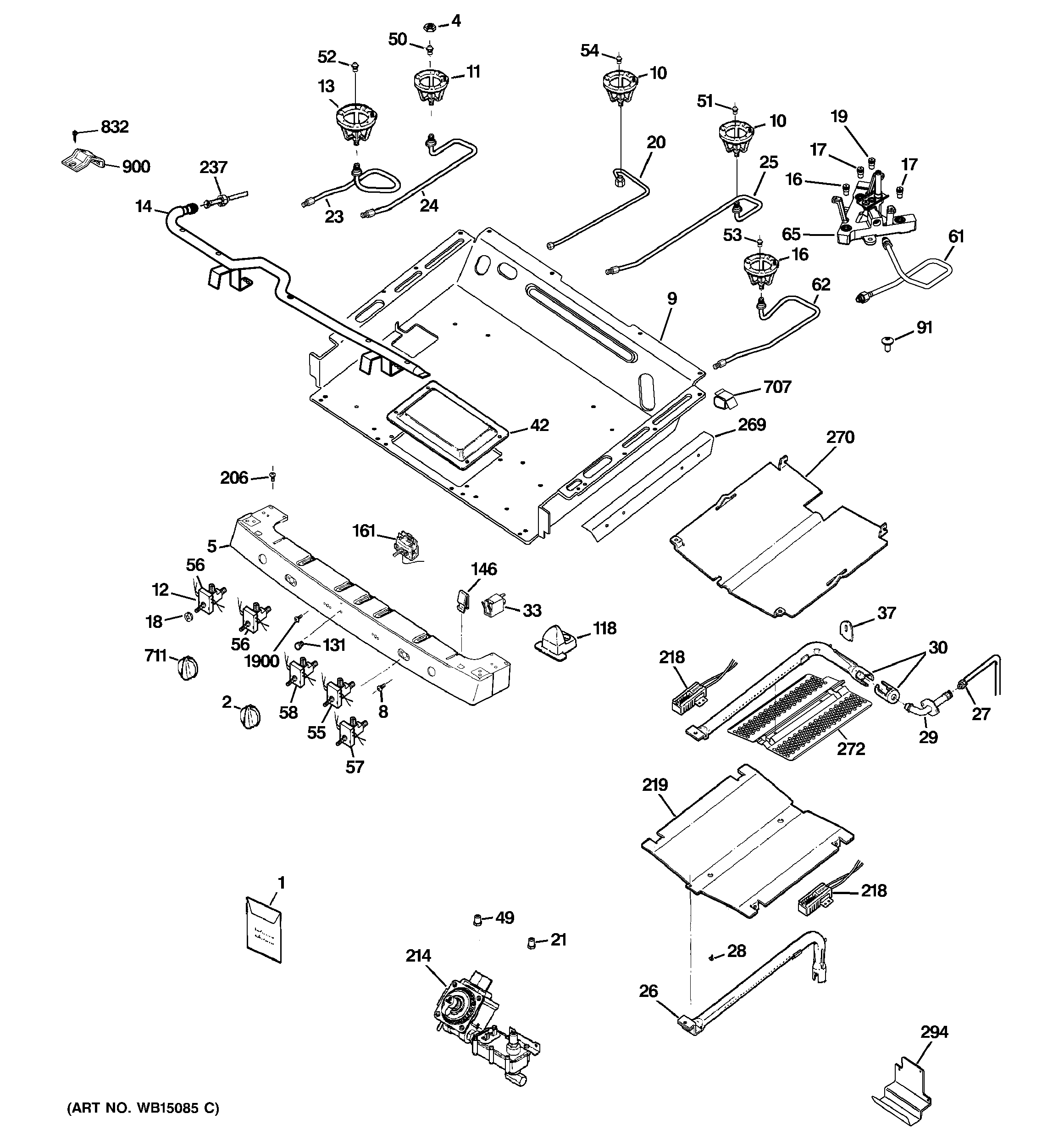 Gas & burner parts