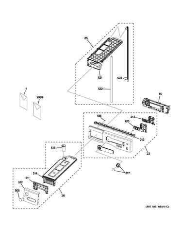 Controls & drawer assembly