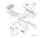 GE GTH21SBXASS freezer section diagram