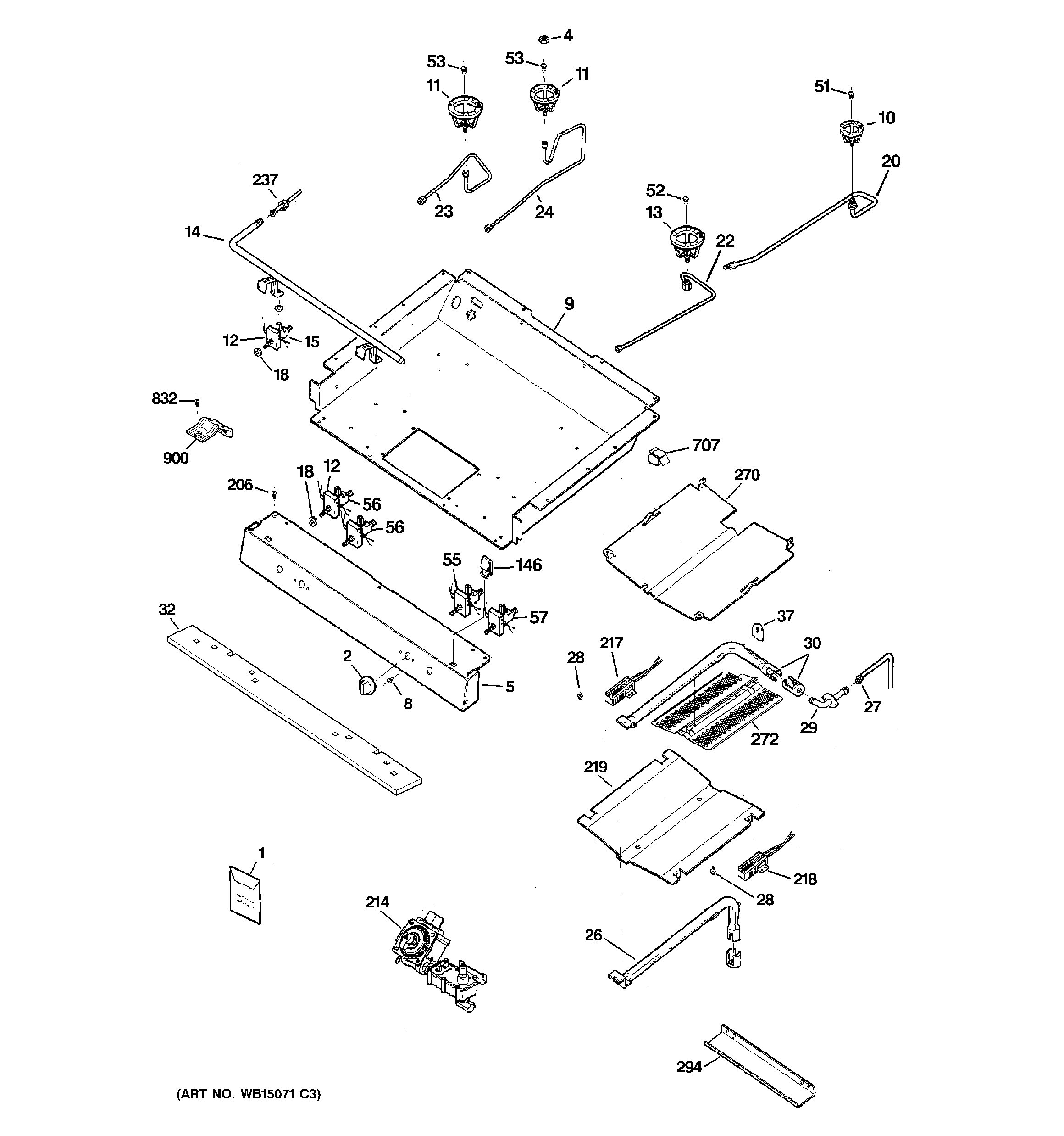 Gas & burner parts