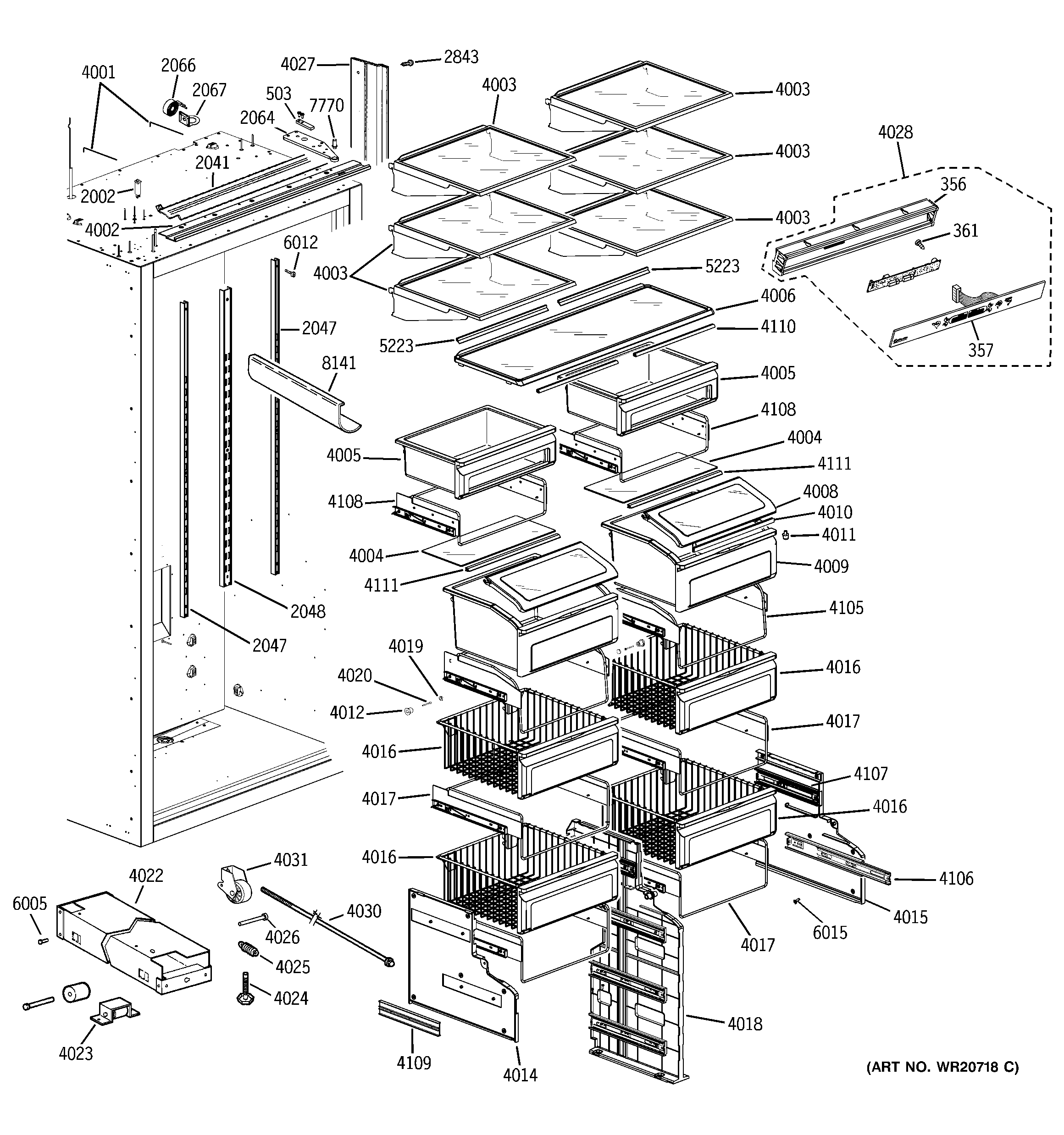 Shelves & drawers