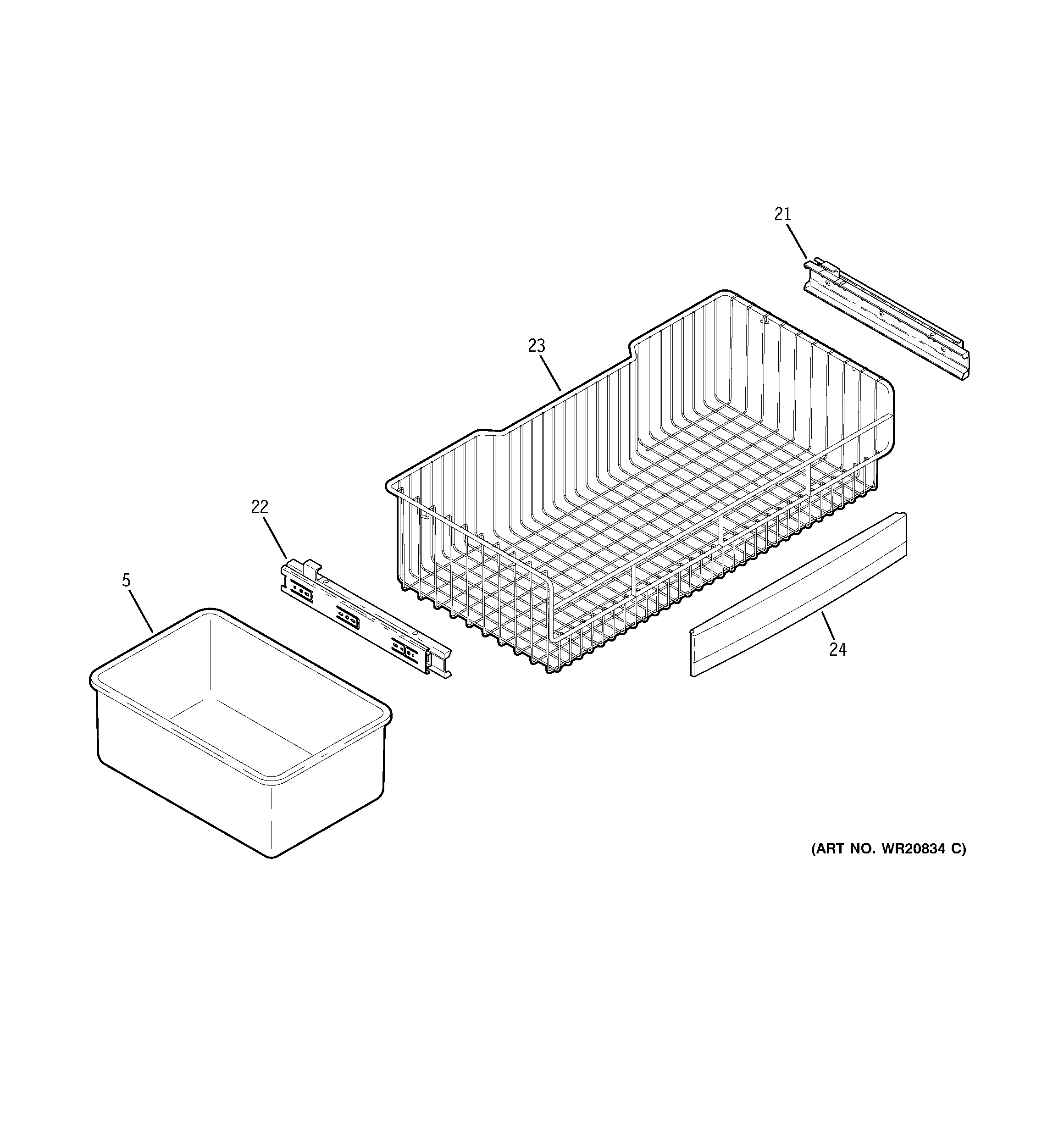 Freezer shelves