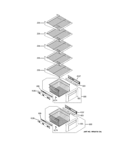 Freezer shelves