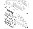 GE AZ61H07EACM1 grille, heater & base pan parts diagram