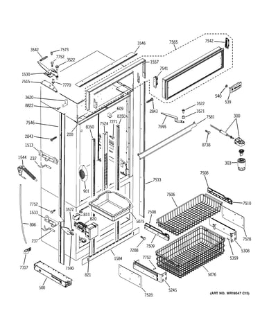 Freezer section, trim & components