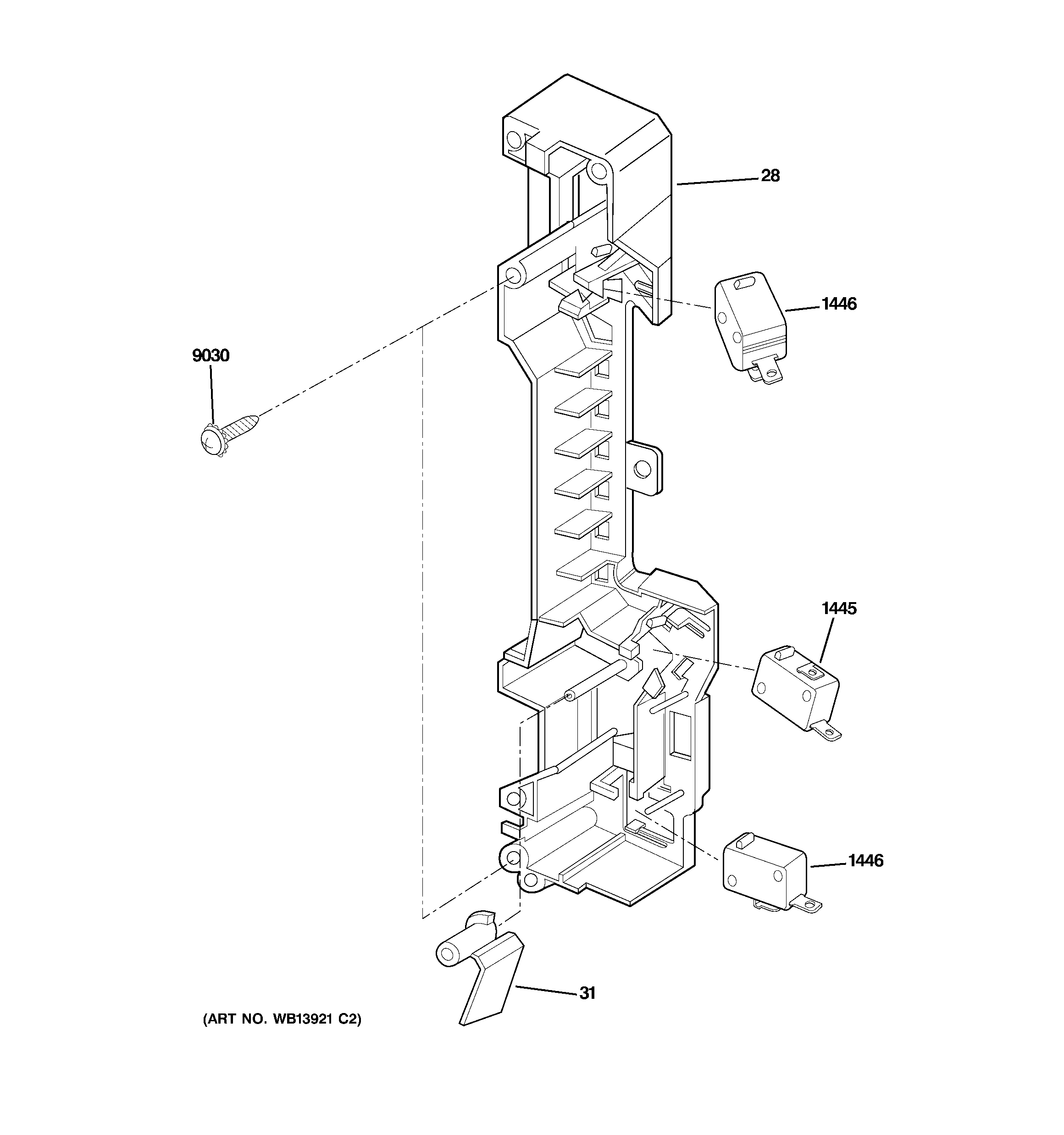 Latch board parts
