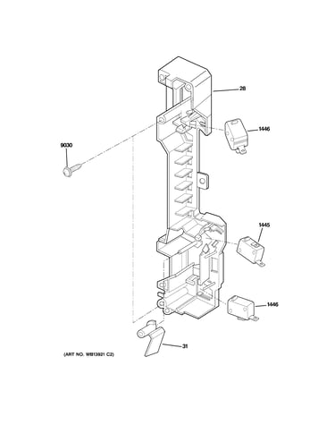 Latch board parts