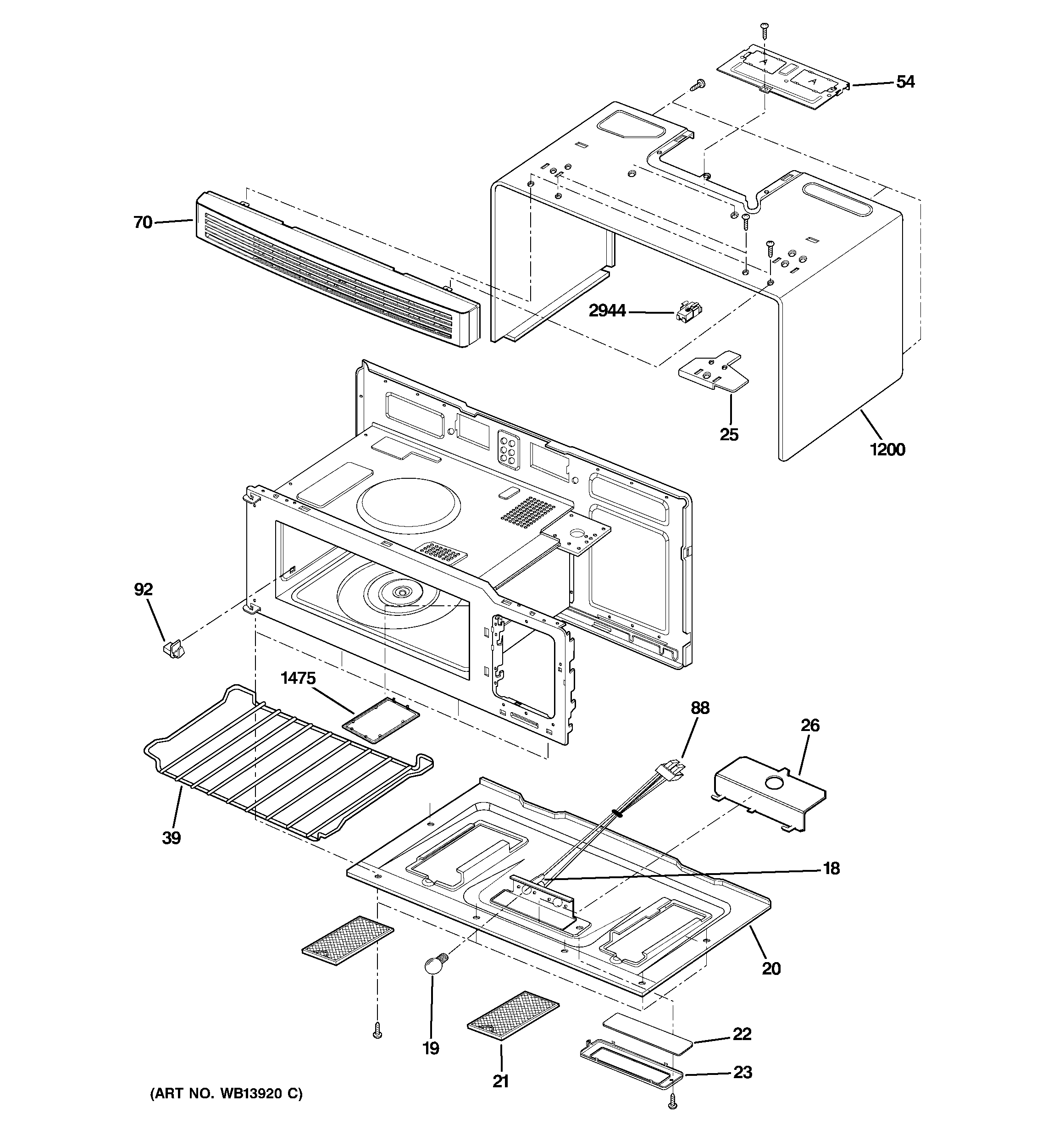Oven cavity parts