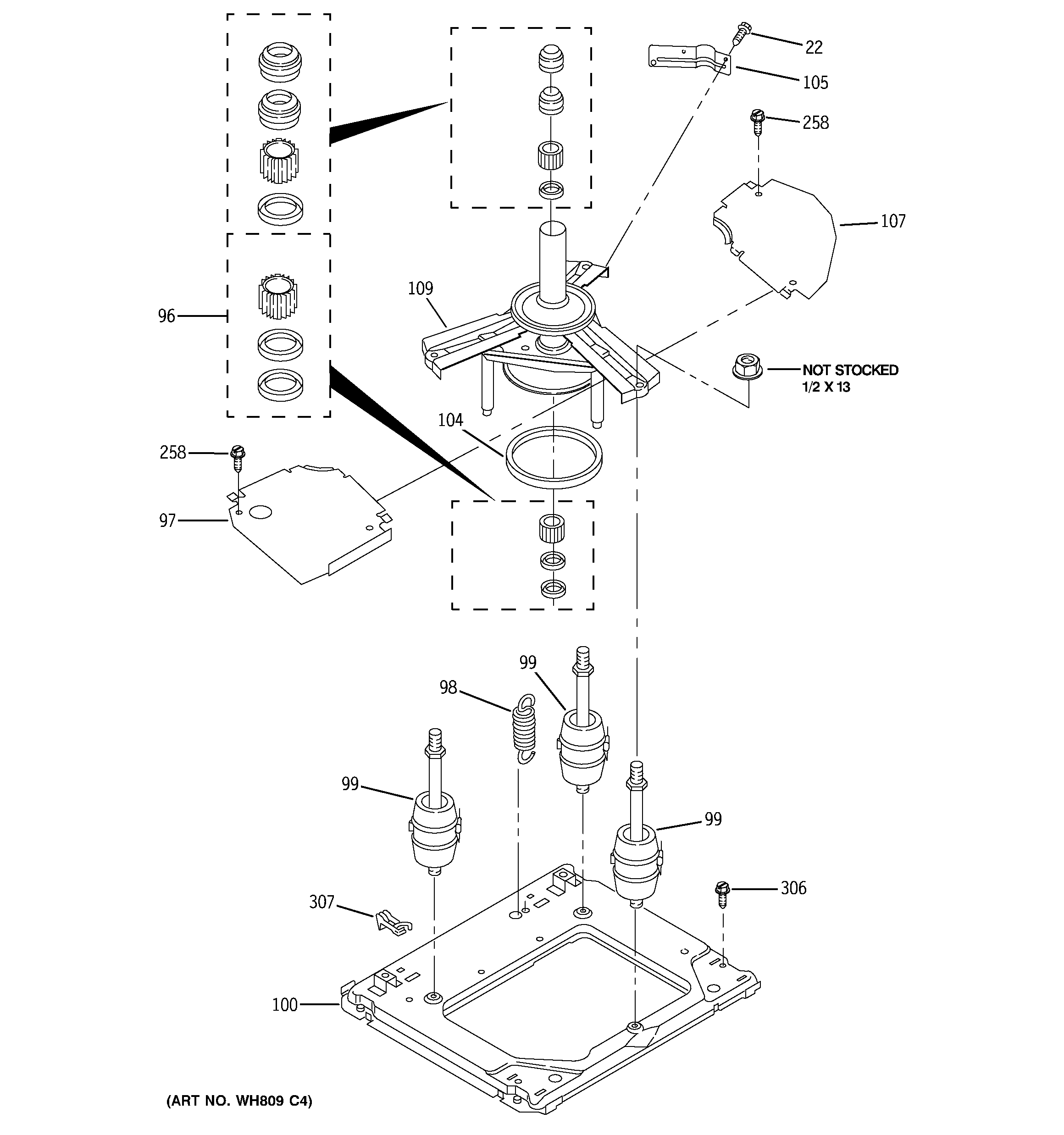 Machine base parts