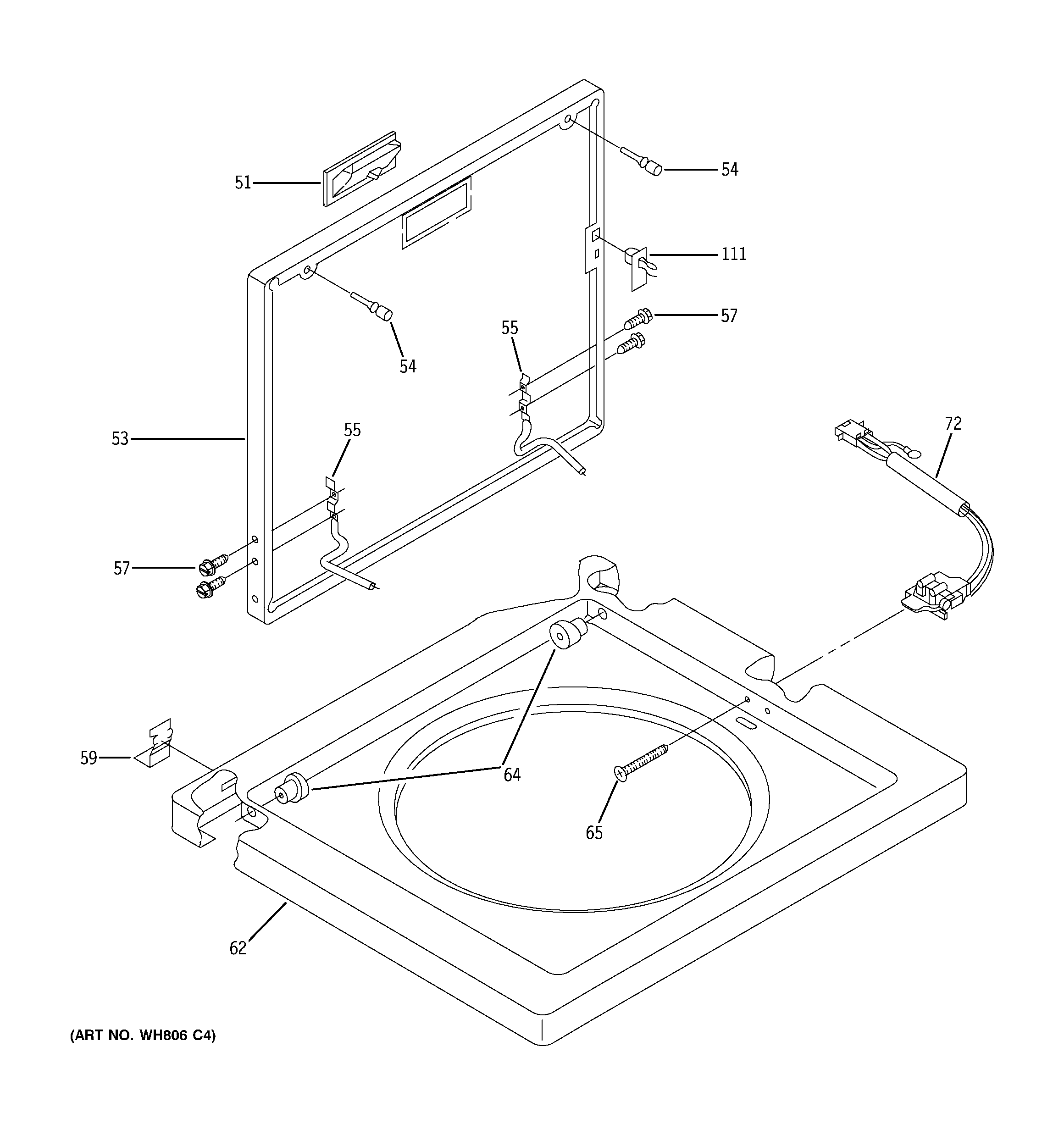 WASHER TOP & LID