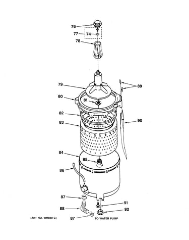 Tub, basket & agitator