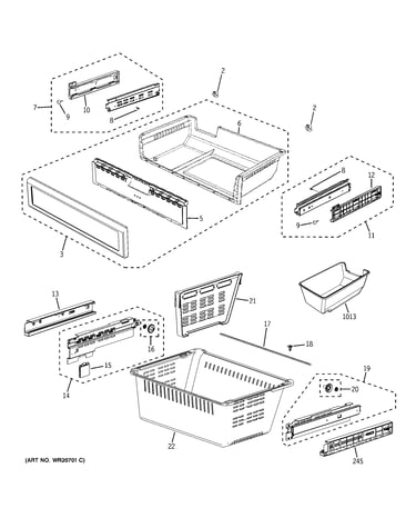 Freezer shelves