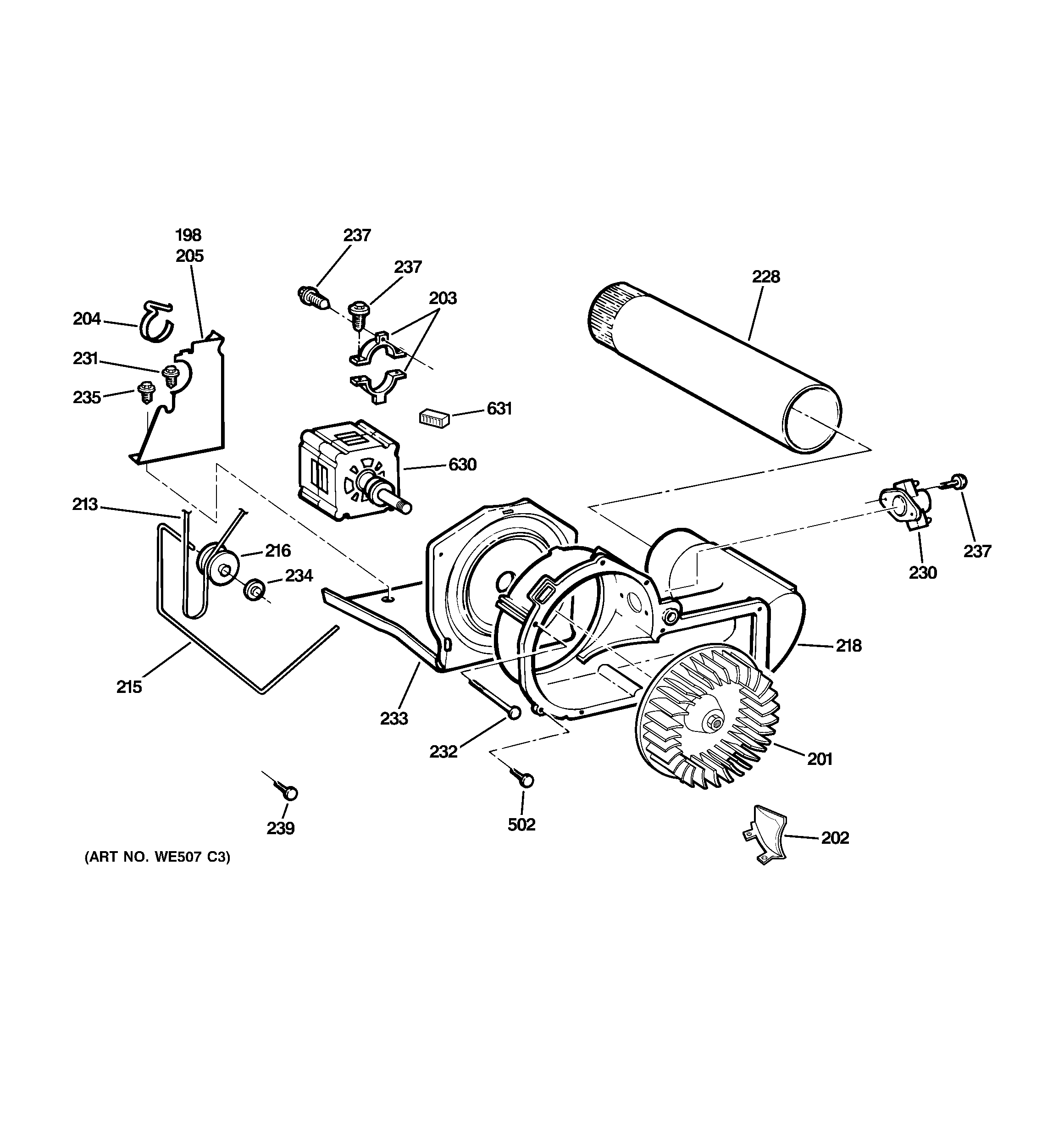 Blower & drive assembly