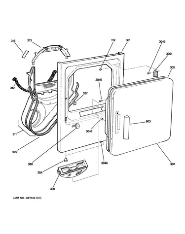 Front panel  door