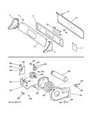 Backsplash, blower & motor assembly