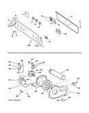 Backsplash, blower & motor assembly