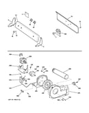Backsplash, blower & motor assembly
