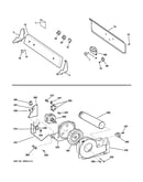 Backsplash, blower & motor assembly