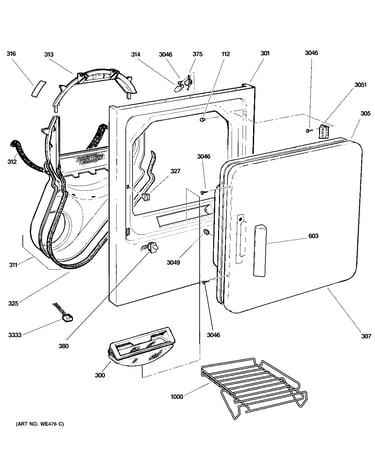 Front panel & door